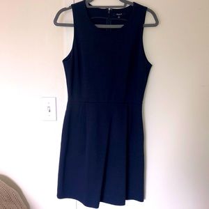 Madewell fit and flare dress with pockets.